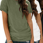 Zeagoo Womens 3 Pack T Shirts Basic Short Sleeve Tees