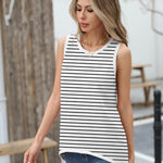Nadorine Sweater Vest Women Crew Neck Sleeveless Tank Tops