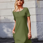 Nadorine T-Shirt Dress Women's Summer Light Airy Beach Dress (DE Only)