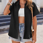 Nadorine Blouse Women's Short Sleeve Shirt Blouse (DE Only)