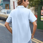 Nadorine Blouse Women's Casual Short Sleeve Shirt (DE Only)