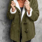 Fuzzy Fleece Lined Coat Mid-Length Suede Jacket