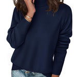 Nadorine Classic Chunky Turtleneck Pullover Sweater (US Only)