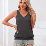 Zeagoo Womens Summer Tank Tops V Neck Sleeveless Tops