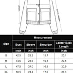 Nadorine Women Bomber Jacket Casual Button Down Shackets