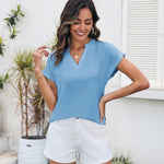 Nadorine Women's Blouses Elegant Chiffon T-Shirt (DE Only)