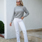 Nadorine Women's 2024 Fall Turtleneck Sweaters Loose Knit Pullover