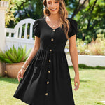 Nadorine Summer Dress Women's Short Sleeve Dresses (DE Only)