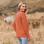Nadorine Women's Long Sleeve Sweater Casual Ribbed Knit Pullover