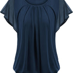 Nadorine Women's Blouse Batwing Blouse Shirts (DE Only)