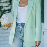 Nadorine Casual Lapel Slim Pocket Button Blazer