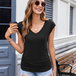 Nadorine Tank Top Women's Elegant Pleated Tops (DE Only)