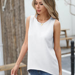 Nadorine Sweater Vest Women Crew Neck Sleeveless Tank Tops