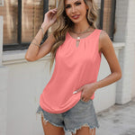 Nadorine Tank Tops Loose Fit Basic Shirts