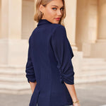 Nadorine Women's Blazer Elegant 3/4 Sleeve Long Blazer (DE Only)