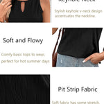 Nadorine Sleeveless Summer Casual Basic Shirts
