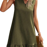 Nadorine Summer Dress Women's Sleeveless V-Neck T-Shirt (DE Only)