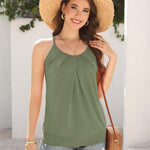 Nadorine Tank Top Damen Sommer Neckholder Oberteile (DE Only)