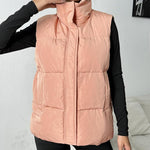 Nadorine Women Puffer Vest Winter Warm Zip Up Padded Outerwear