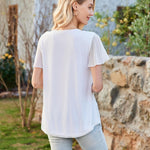 Nadorine Blouse Women's Elegant Ruffle Sleeve Tops (DE Only)