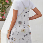 Nadorine Casual Beach Dress Adjustable Strap Floral Boho Sundress