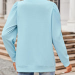 Nadorine Tunic Tops for Women Casual Crew Neck Pullover