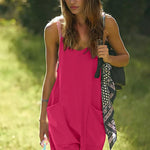 Nadorine Jumpsuit Short Summer Sleeveless Rompers (DE Only)
