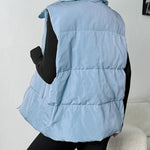 Nadorine Women Puffer Vest Winter Warm Zip Up Padded Outerwear