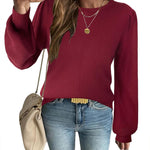Zeagoo Womens Sweaters Fall Long Sleeve Shirts Ribbed Knit Outfits