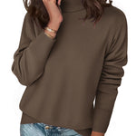 Nadorine Classic Chunky Turtleneck Pullover Sweater (US Only)