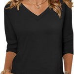 Zeagoo Womens 3/4 Length Sleeve Tunic Tops