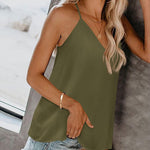 Nadorine V-Neck Spaghetti Strap Tank Top