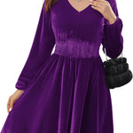 Zeagoo Women's Velvet Dress, Elegant Ball Dresses