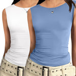 Nadorine Going Out Tops Slim Fit Sleeveless Crop Tank Tops