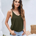 Nadorine Tank Top V-Neck Sleeveless Summer Tops (DE Only)