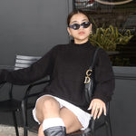 Nadorine Women's 2024 Fall Turtleneck Sweaters Loose Knit Pullover