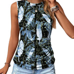 Nadorine Ruched Tank Tops Dressy Casual Shirts