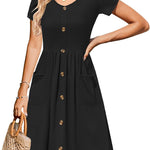 Nadorine Summer Dress Women's Short Sleeve Dresses (DE Only)