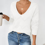 Nadorine Women's Knitted Jumper Elegant Pullover (DE Only)