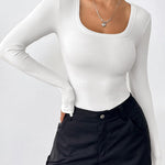 Nadorine Women's Long Sleeve Scoop Neck Shirts