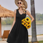 Zeagoo Women's Summer Dress Sleeveless Beach Dress (DE Only)