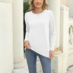 Nadorine 3 Pack Long Sleeve Shirts for Women Loose Fit Basic Tee Tops