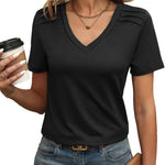 Nadorine Blouse Women's Elegant Pleated Tops (DE Only)