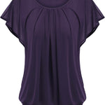 Nadorine Women's Blouse Batwing Blouse Shirts (DE Only)