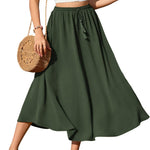 Nadorine Skirt Long Elegant Skirts High Waist Maxi Skirt (DE Only)