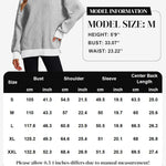 Nadorine Sweater Casual Long Sleeve Color Block Loose Pullover