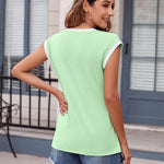 Zeagoo Women's Summer Tops Cap Sleeve Casual Shirts