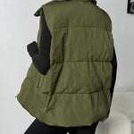 Nadorine Women Puffer Vest Winter Warm Zip Up Padded Outerwear
