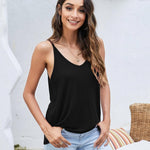Nadorine Tank Top V-Neck Sleeveless Summer Tops (DE Only)