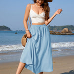 Nadorine Skirt Long Elegant Skirts High Waist Maxi Skirt (DE Only)